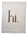hi. Hand Knit Blanket