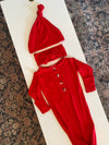 Knotted Baby Gown: Hat & Headband Bundle