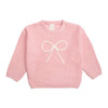 Bow Yarn Knit Sweater - Kids