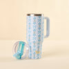 40 oz Flip Straw Tumbler-Oh So Fancy Blue