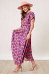 Geometric Print Linen Skirt