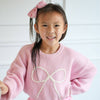 Bow Yarn Knit Sweater - Kids