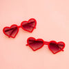 Adult Heartbreaker Sunglasses - Red