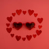 Adult Heartbreaker Sunglasses - Red