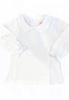 Scalloped collared shirt - LS