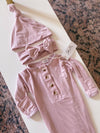 Top & Bottom Baby Outfit: Hat & Headband Bundle