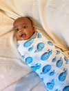 Whale, Whale, Whale Baby Swaddle Blanket