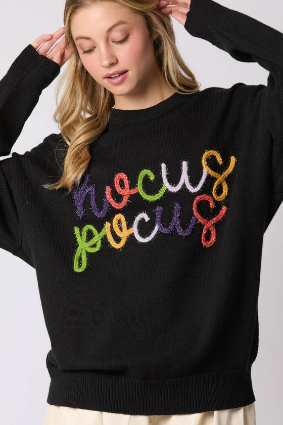 'Hocus Pocus' Embroidered  Sweater