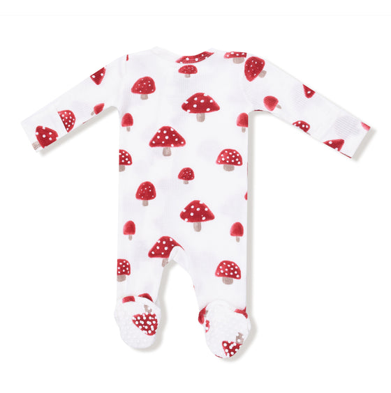 Painterly Mushrooms:
2 Way Zipper Footie