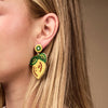 Beaded Earrings–Lemon