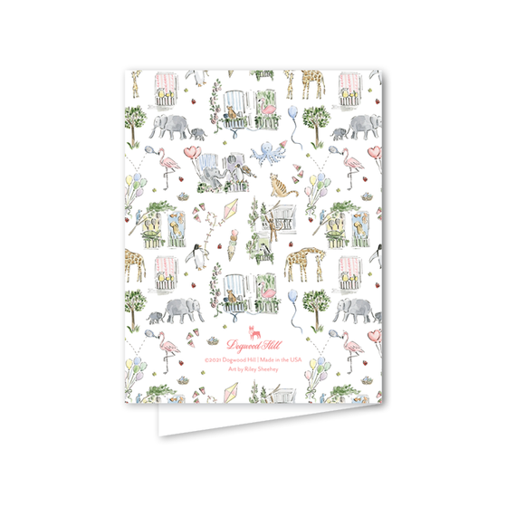 Zoo in the City Birthday Card