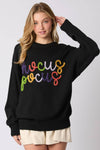 'Hocus Pocus' Embroidered  Sweater