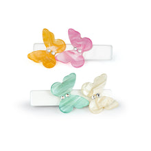  Butterflies Pearlized Pastel Alligator Clips