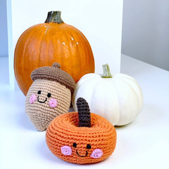 Orange Pumpkin Rattle