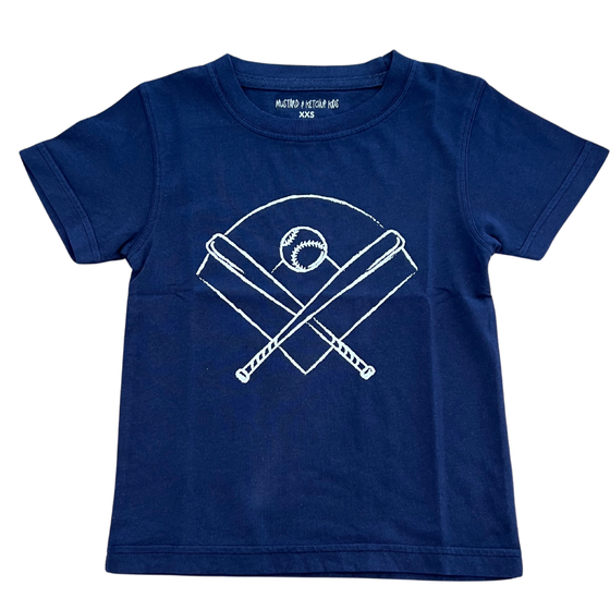 Navy Blue Baseball T-Shirt