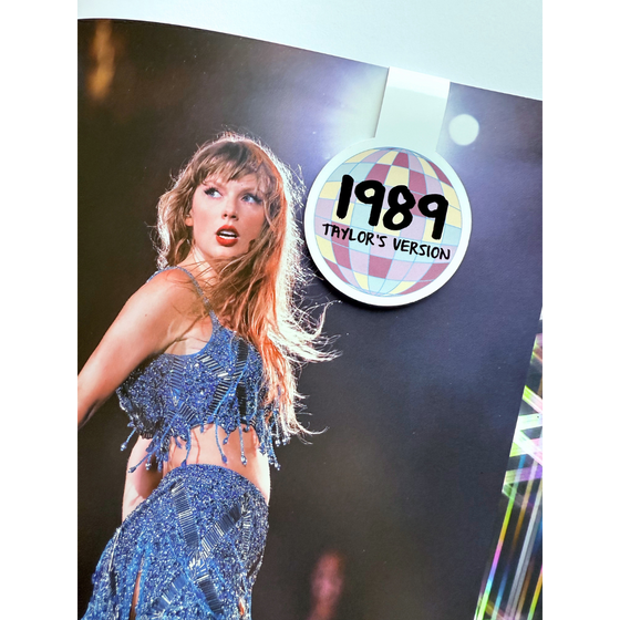1989 disco Taylor Swift inspired magnetic bookmark