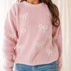 All Over Bows Knit Women's Sweater