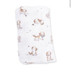 Explorer Puppy: Blue Swaddle Blanket