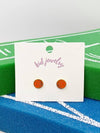 Basketball Clip On Earrings