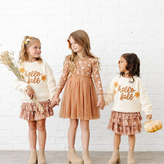 Hello Fall Knit Sweater