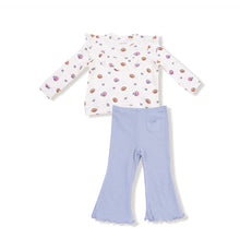  Footballs and Bows: 
Ruffle Waffle Top and Waffle Flare Pant