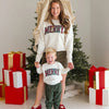 Merry Tartan Patch Sweatshirt
