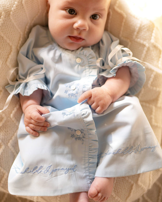 For This Child I Prayed Daygown: Blue