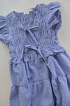 Blue Gingham Ruffle Dress