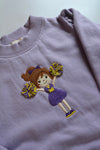 Purple Cheerleader Sweatshirt