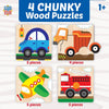 Vehicles- Chunky Wood Puzzles