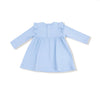 Mushroom House Dress w. Cover: Chambray Blue Dot