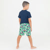 Flamingo Frenzy Swim Trunks