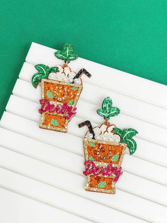 Derby Mint Julep Earrings