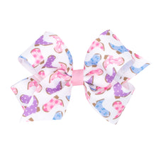  Medium Boots Multi. Print Grosgrain Hair Bow