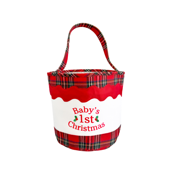 Baby's 1st Christmas Tote/Gifting Bucket