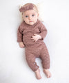 Grace Jumpsuit 2pc: Plum w/ Bow