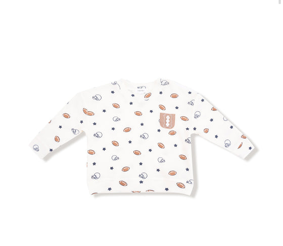 Footballs and Stars: Shirt with Pocket and Jogger