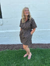 Brown Leopard Dress