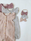 Jennifer Linen Jumper + Bow: Oat| Natural Linen