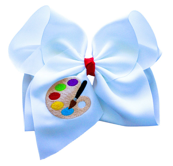 Art Time Embroidered Hair Bow