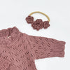 Grace Jumpsuit 2pc: Plum w/ Bow