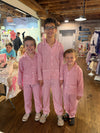 Red Stripe Button Down Pajama Set