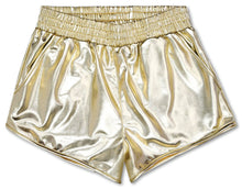  Gold Metallic Shorts