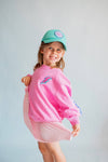 Anything is Possible Lightning Sweatshirt | Berry Pink