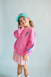  Anything is Possible Lightning Sweatshirt | Berry Pink