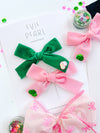 WICKED Green & Pink Bow Set