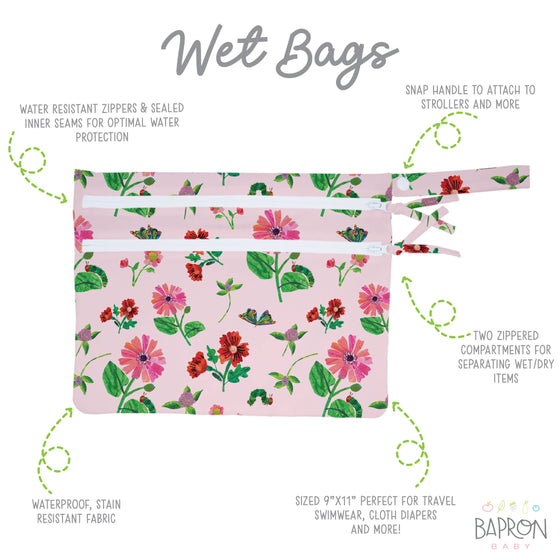 Wet Bag: Very Hungry Caterpillar: Pink Floral