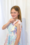 English Garden Patchwork Ribbon Dress Romper