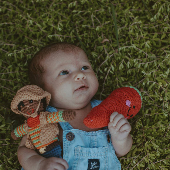 Mini Plush Cowboy Rattle