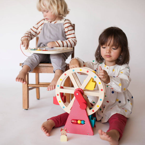 Wooden Ferris Wheel Carnival Play Set